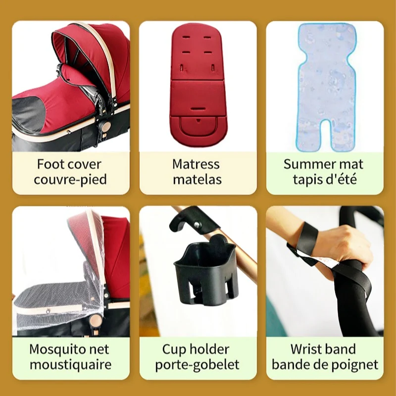 3 in 1 Portable Baby Carriage Stroller - Image 20