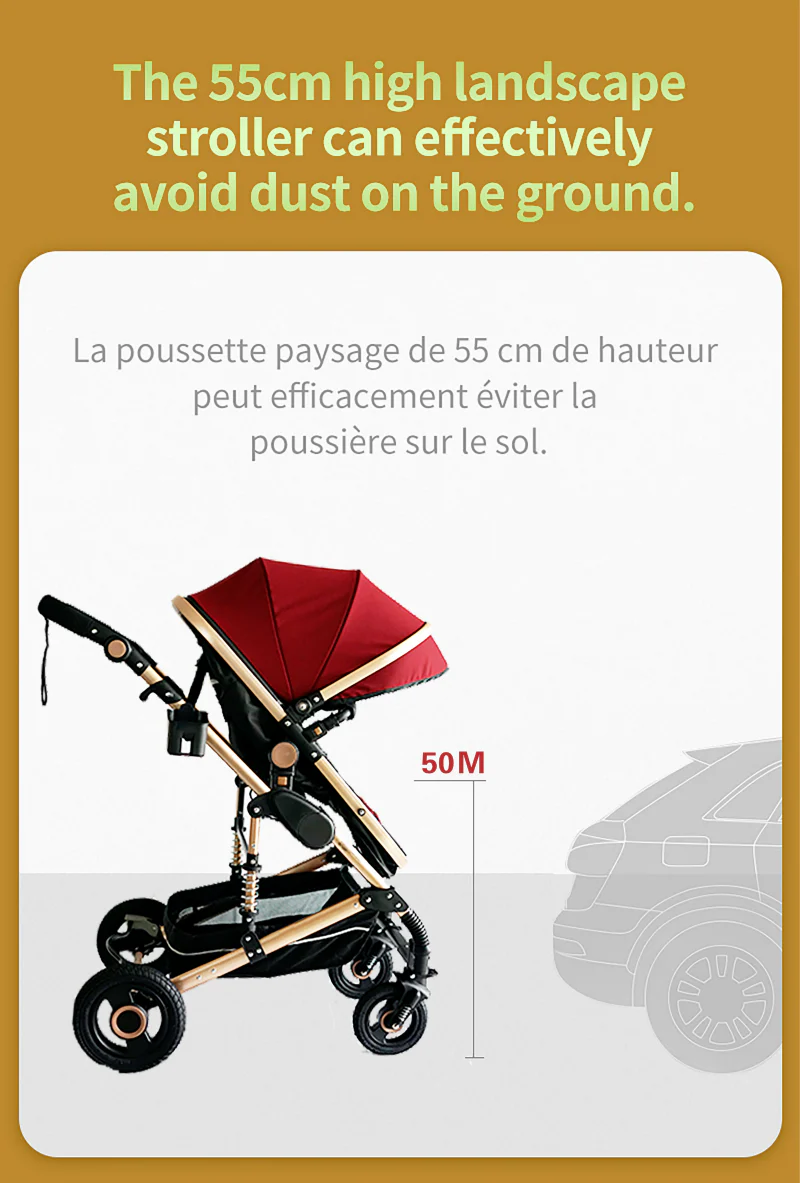 3 in 1 Portable Baby Carriage Stroller - Image 24