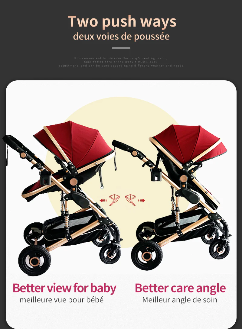 3 in 1 Portable Baby Carriage Stroller - Image 25