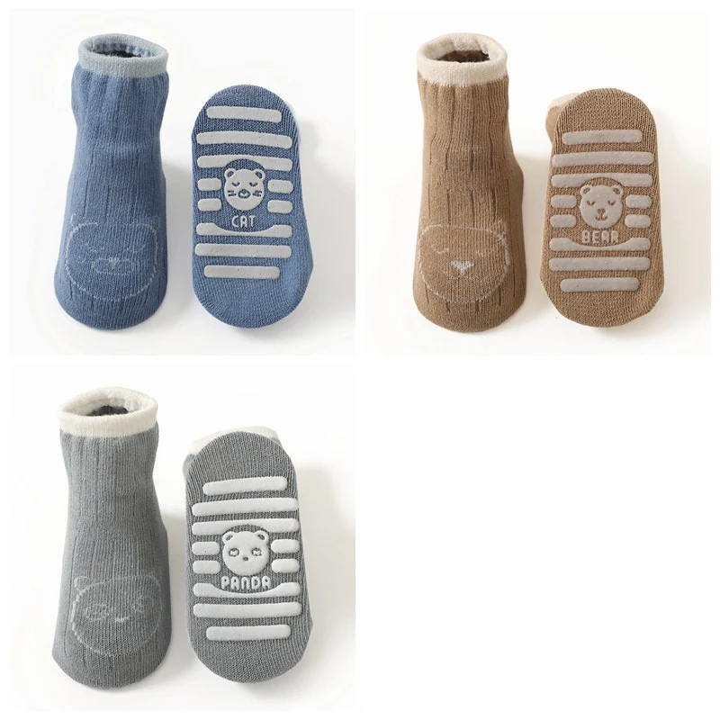3 Pairs Anti-slip Baby Socks - Image 17