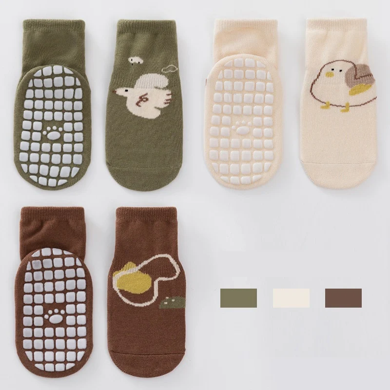 3 Pairs Anti-slip Baby Socks - Image 3