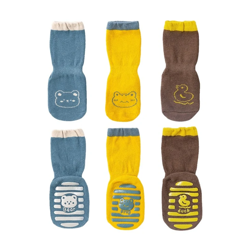 3 Pairs Anti-slip Baby Socks - Image 4