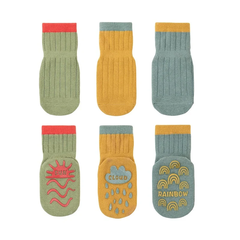 3 Pairs Anti-slip Baby Socks - Image 6