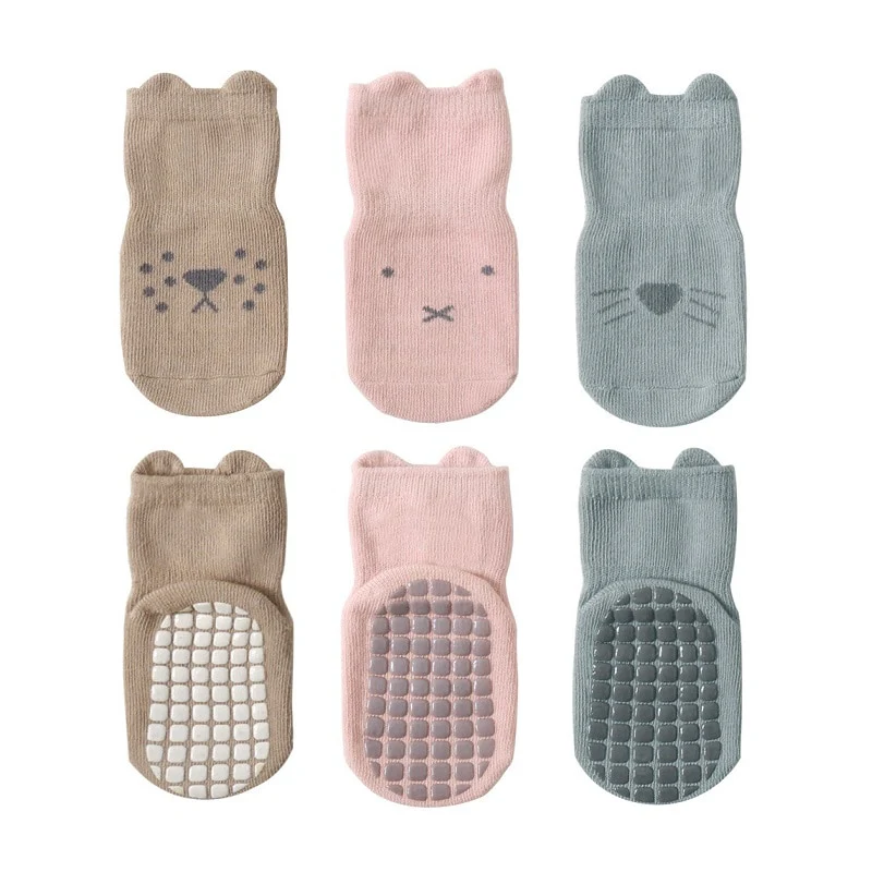 3 Pairs Anti-slip Baby Socks - Image 9