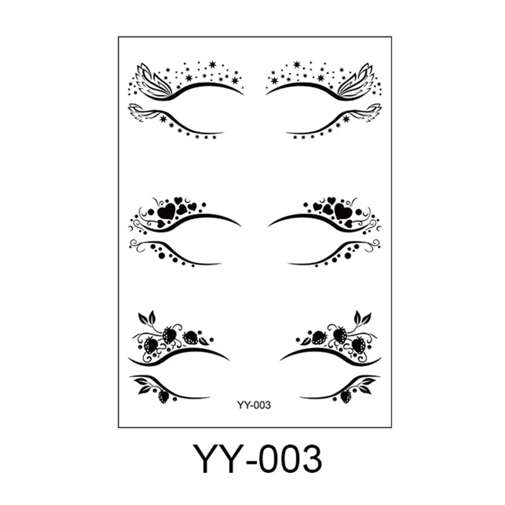 3 Pairs Eye Shadow Tattoo Sticker - Image 3