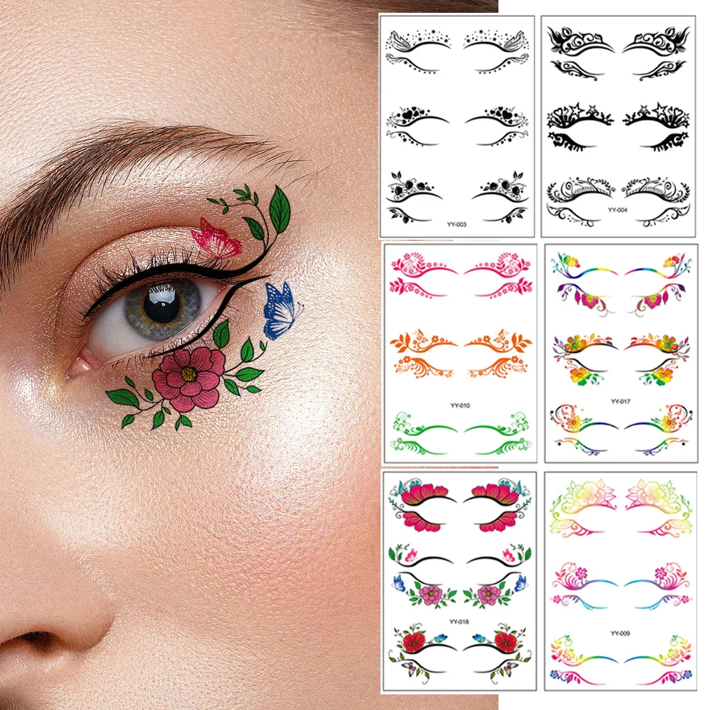 3 Pairs Eye Shadow Tattoo Sticker - Image 5