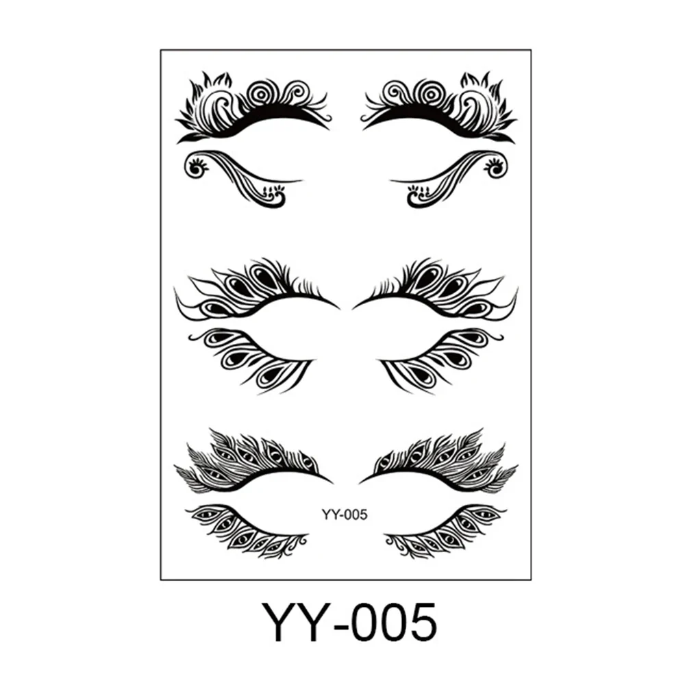 3 Pairs Eye Shadow Tattoo Sticker - Image 8