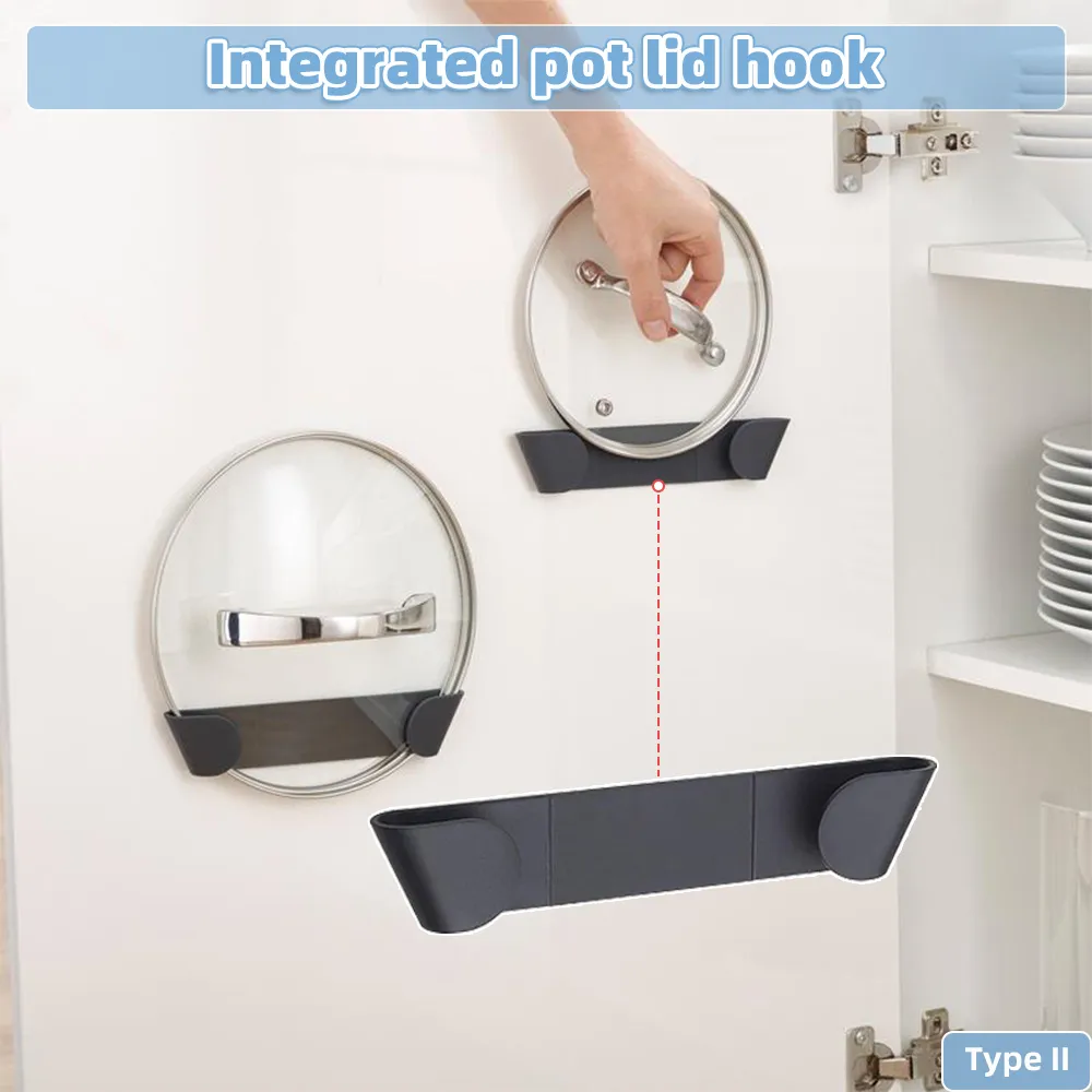 3 Pairs Self-Adhesive Pot Lid Holder - Image 2