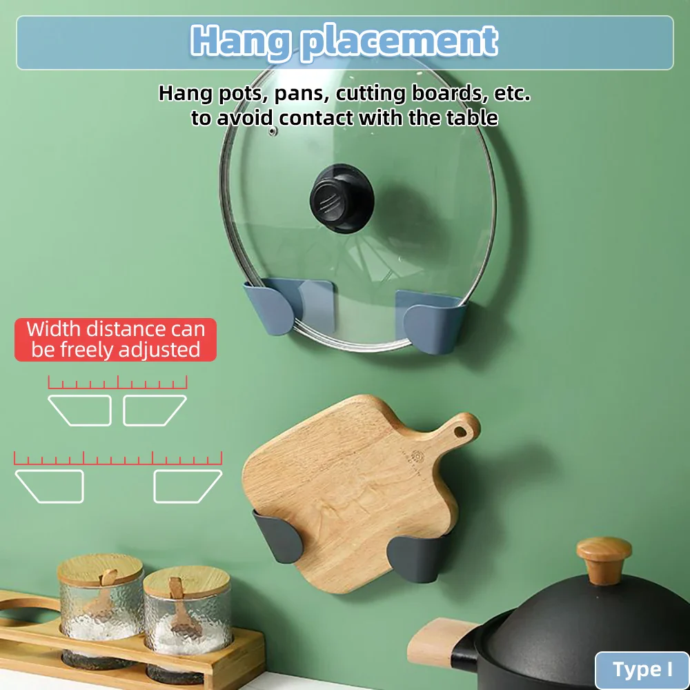 3 Pairs Self-Adhesive Pot Lid Holder - Image 3