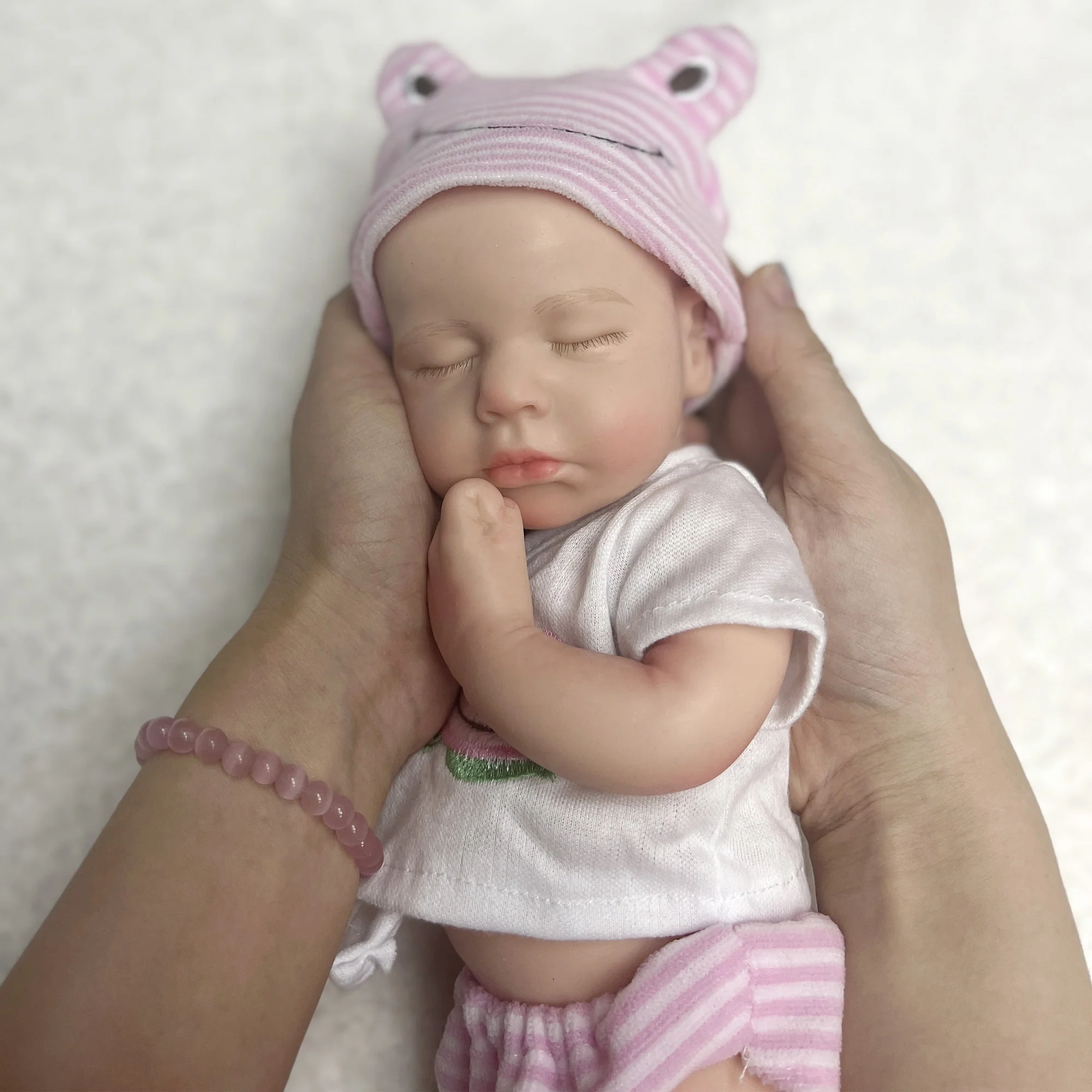 33cm 13inch Full Body Soft Solid Silicone Baby Doll - Image 10