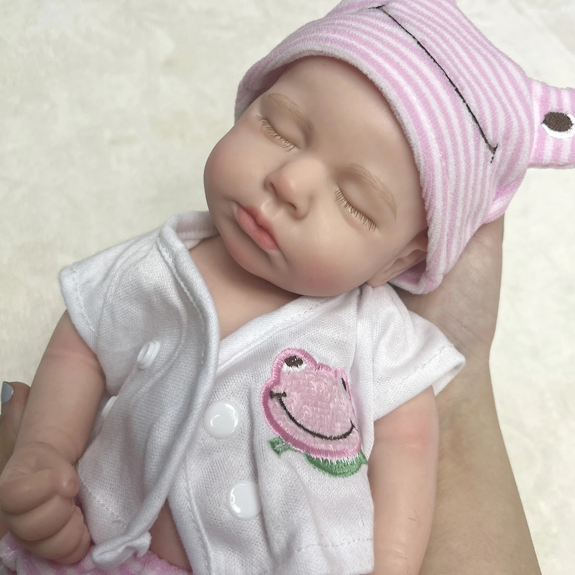 33cm 13inch Full Body Soft Solid Silicone Baby Doll - Image 2