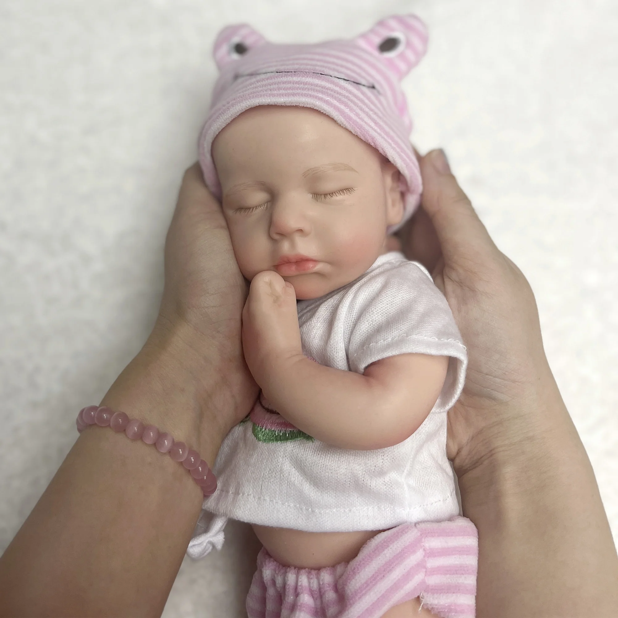 33cm 13inch Full Body Soft Solid Silicone Baby Doll - Image 4