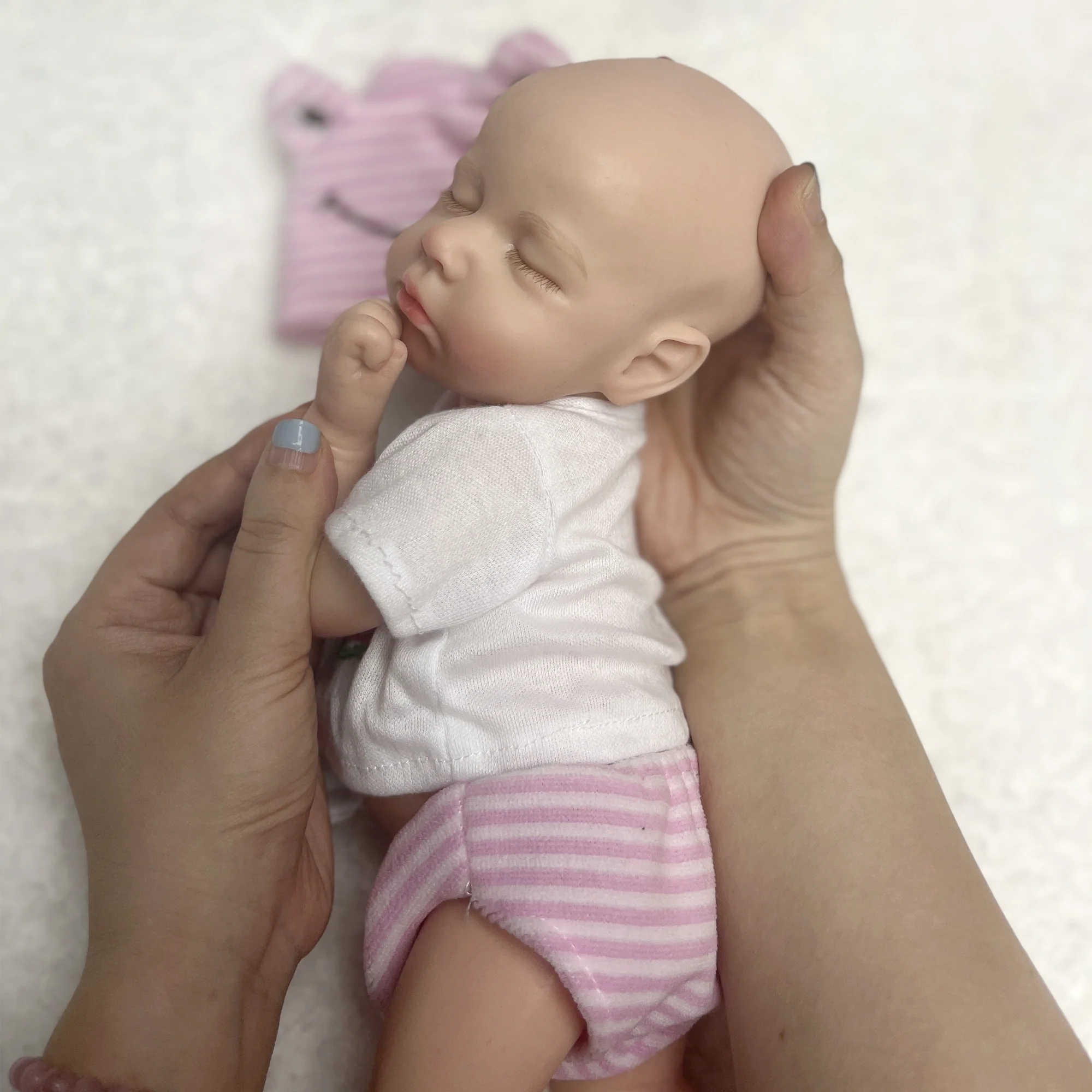 33cm 13inch Full Body Soft Solid Silicone Baby Doll - Image 6