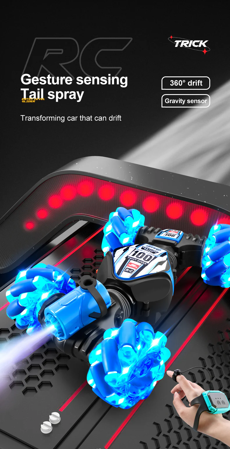 360° 4WD Drift Spray RC Car - Image 10