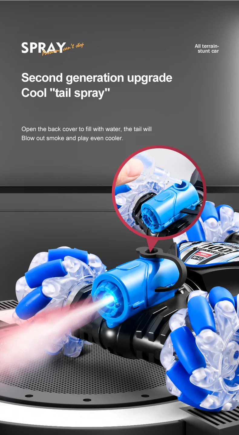 360° 4WD Drift Spray RC Car - Image 12