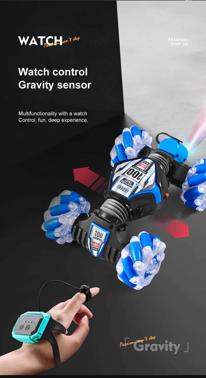360° 4WD Drift Spray RC Car - Image 16