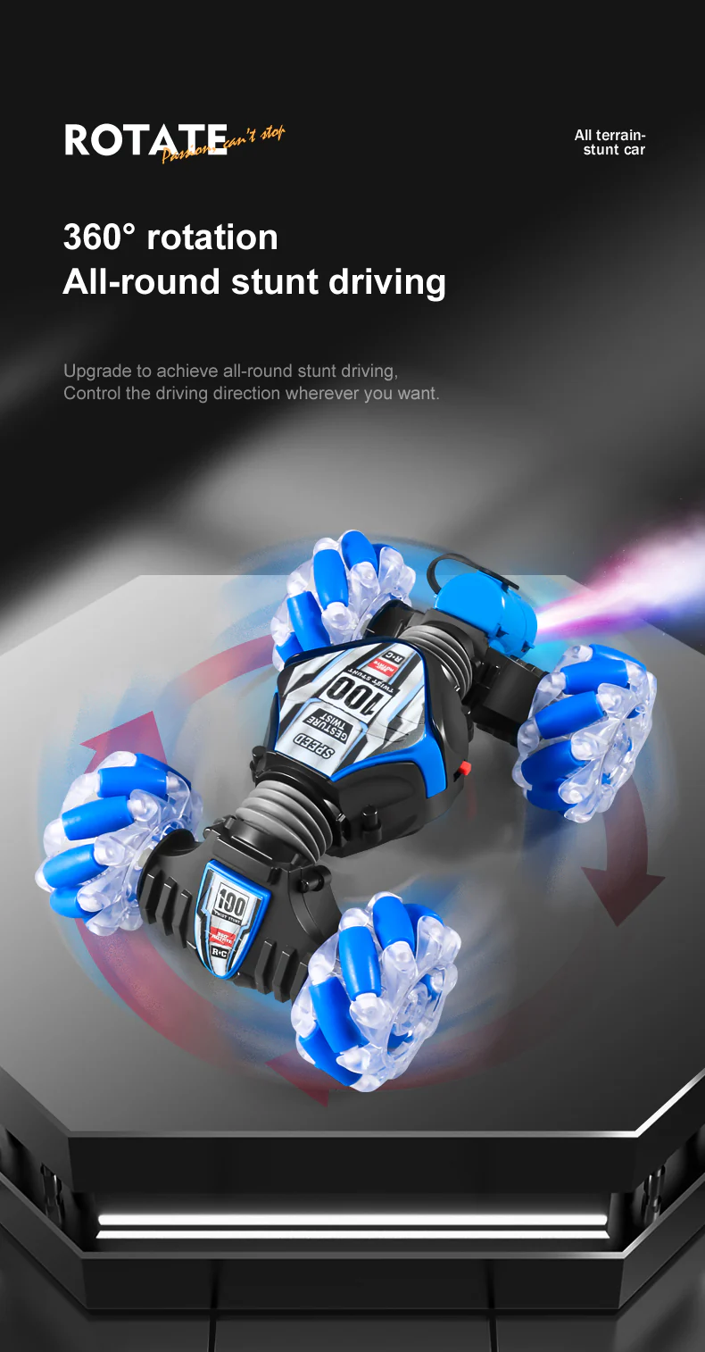 360° 4WD Drift Spray RC Car - Image 19