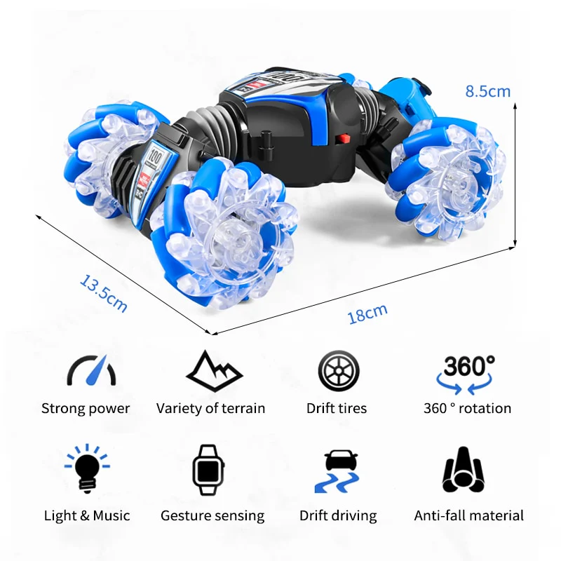 360° 4WD Drift Spray RC Car - Image 7