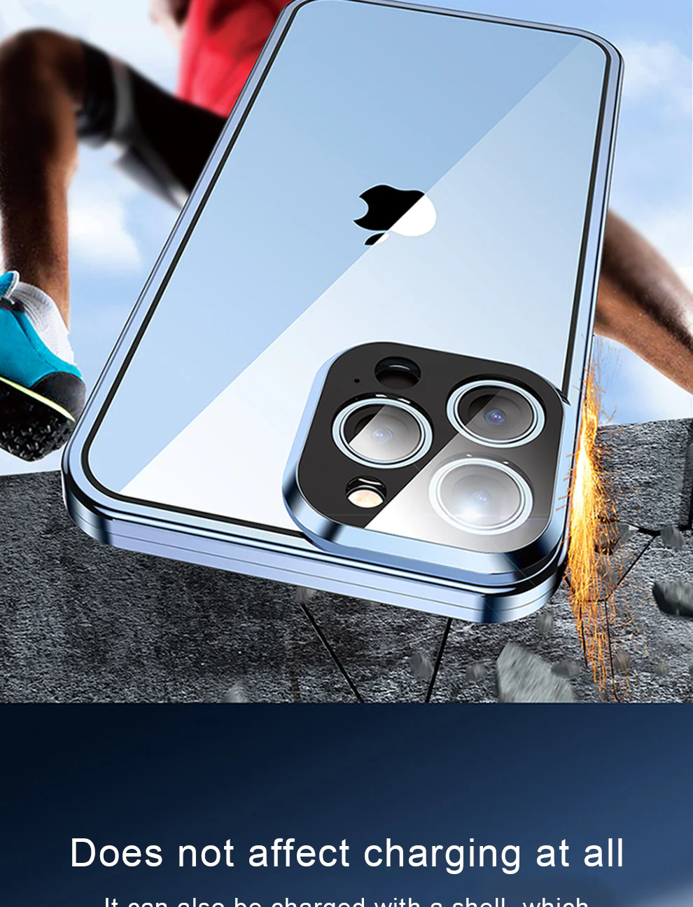 360 Full Lens Protection Metal Magnetic Phone Protector with Snap Lock - Image 14
