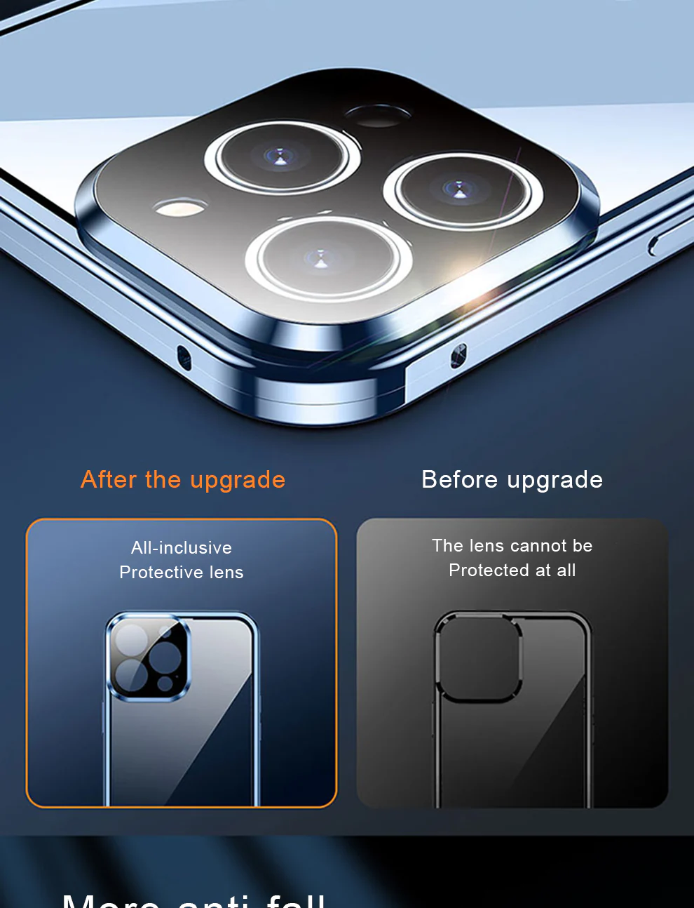 360 Full Lens Protection Metal Magnetic Phone Protector with Snap Lock - Image 16