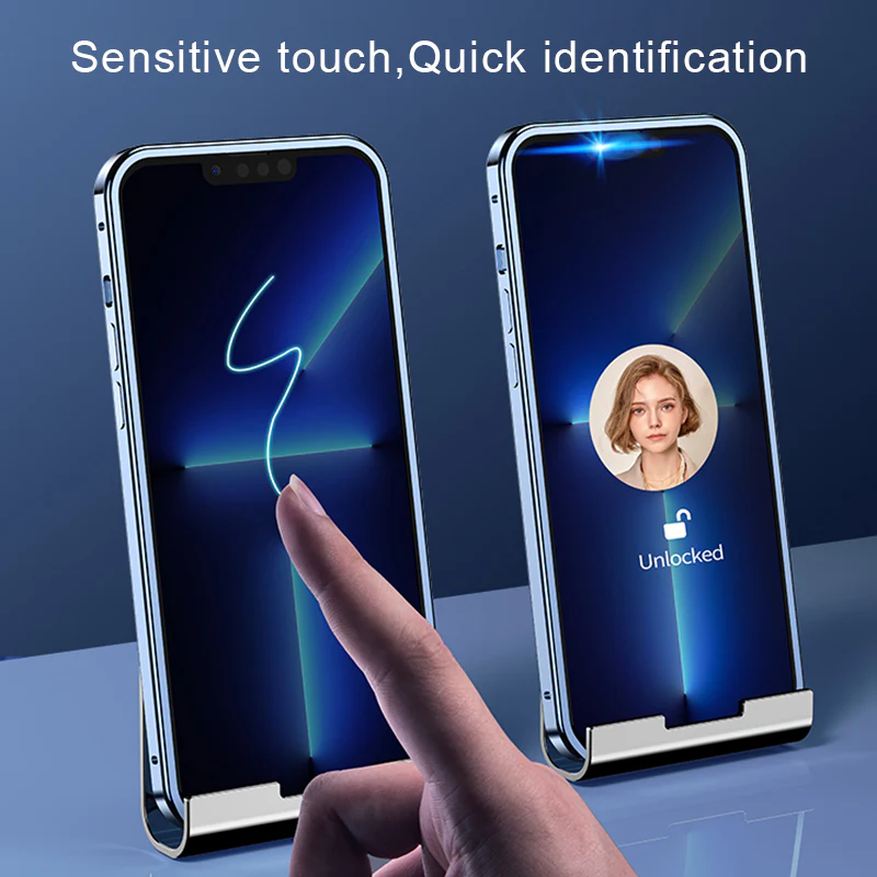 360 Full Lens Protection Metal Magnetic Phone Protector with Snap Lock - Image 18