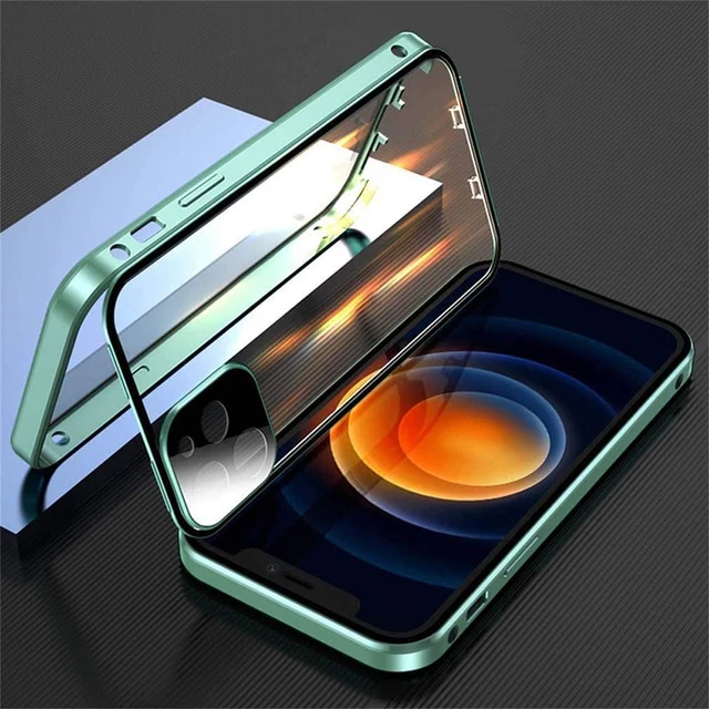 360 Full Lens Protection Metal Magnetic Phone Protector with Snap Lock - Image 5