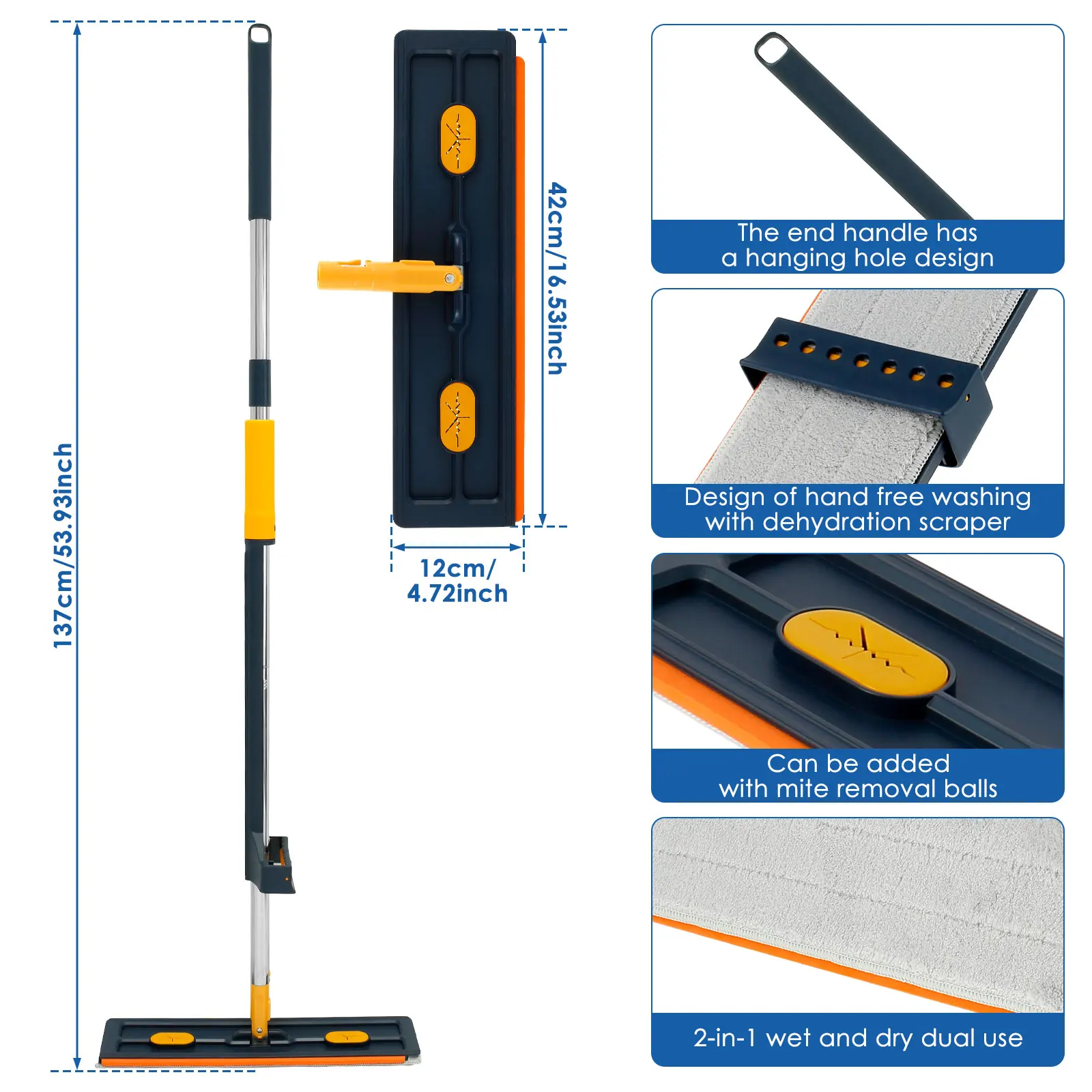 360° Rotating Flat Floor Mop - Image 4
