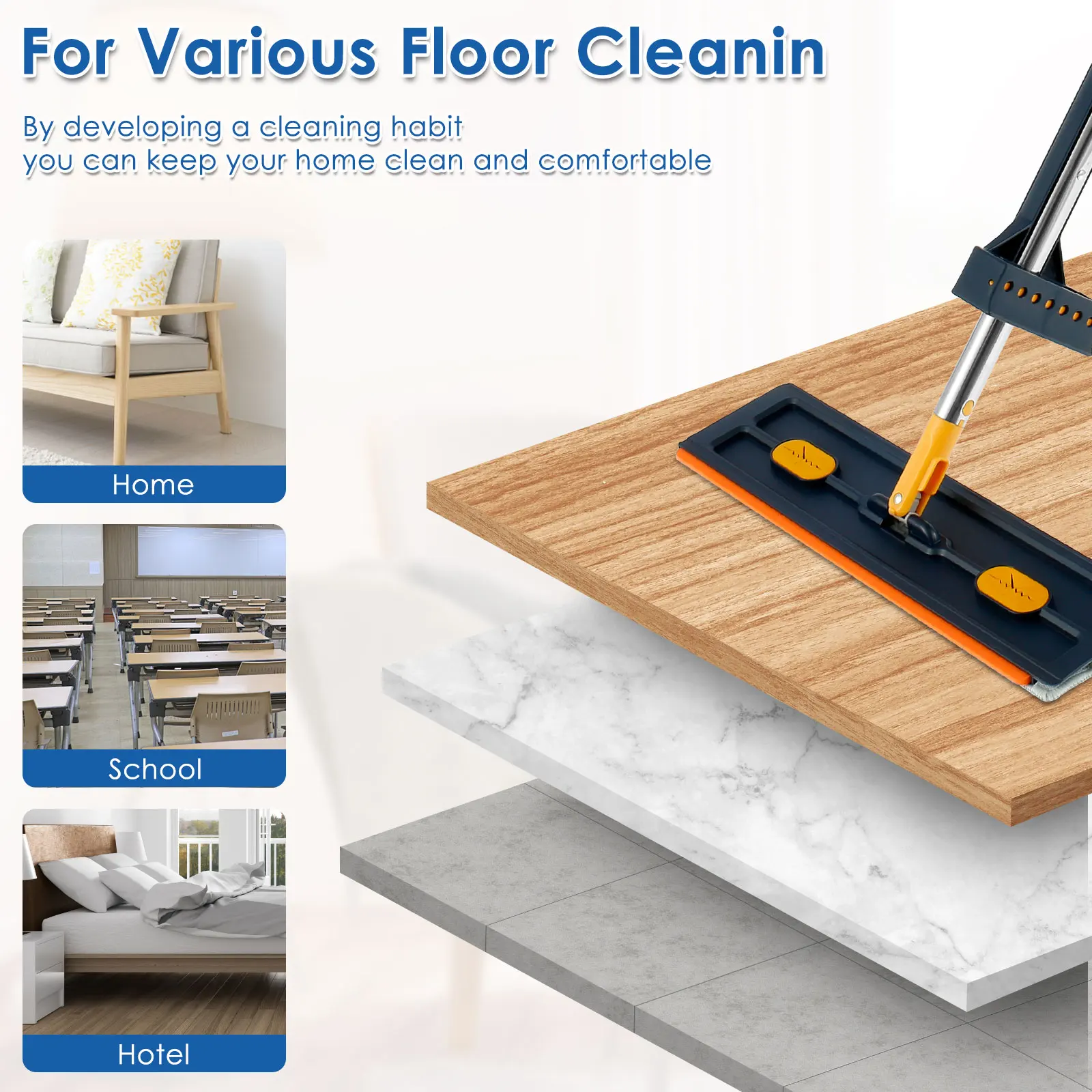360° Rotating Flat Floor Mop - Image 5