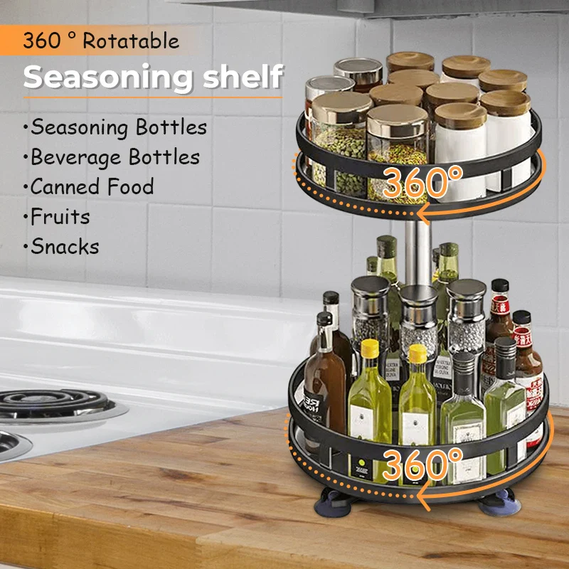 360°Rotation Spice Rack - Image 10