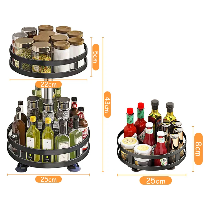 360°Rotation Spice Rack - Image 17