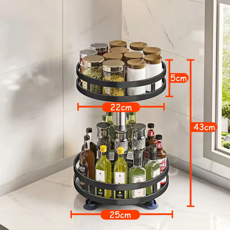 360°Rotation Spice Rack - Image 8