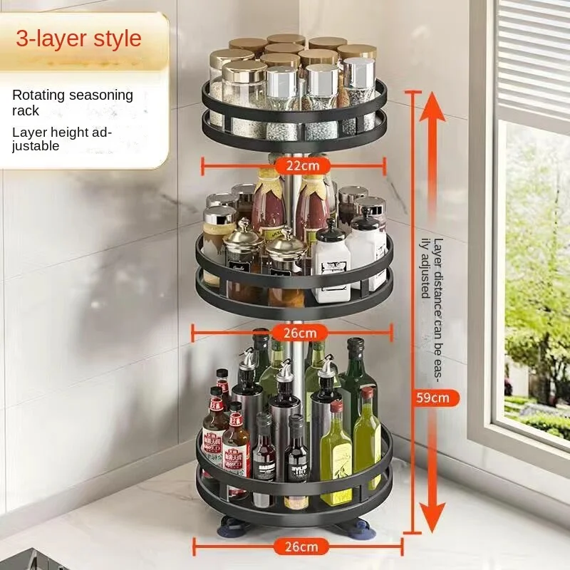 360°Rotation Spice Rack - Image 9