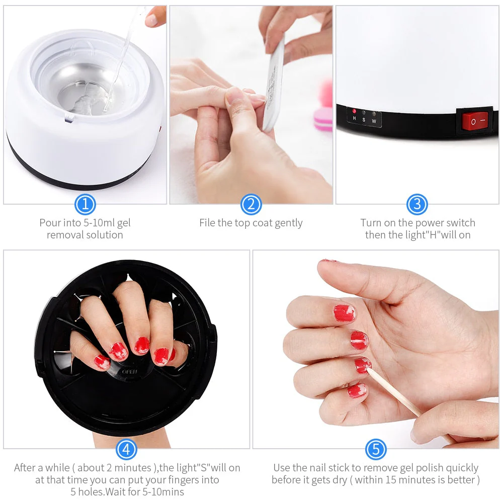 36W Steam Nail Polish Remover - Image 5