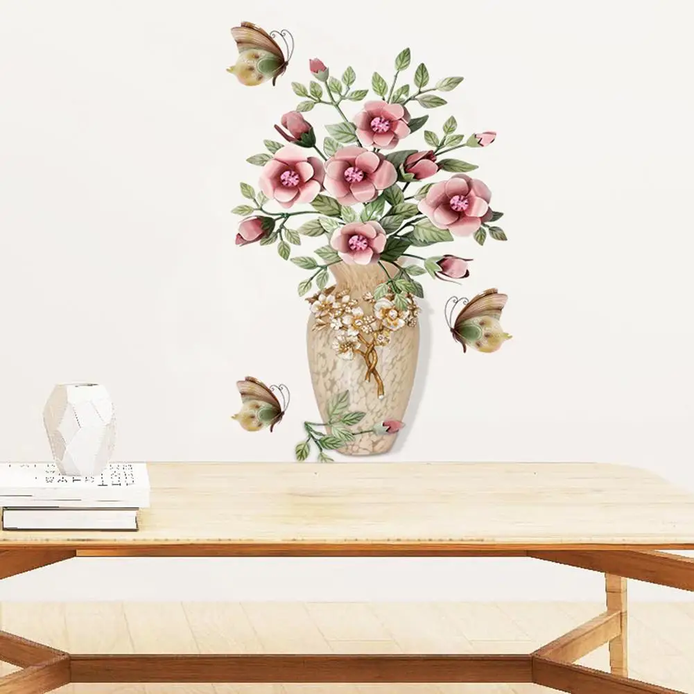 3d Flower Vase Wall Sticker - Image 3