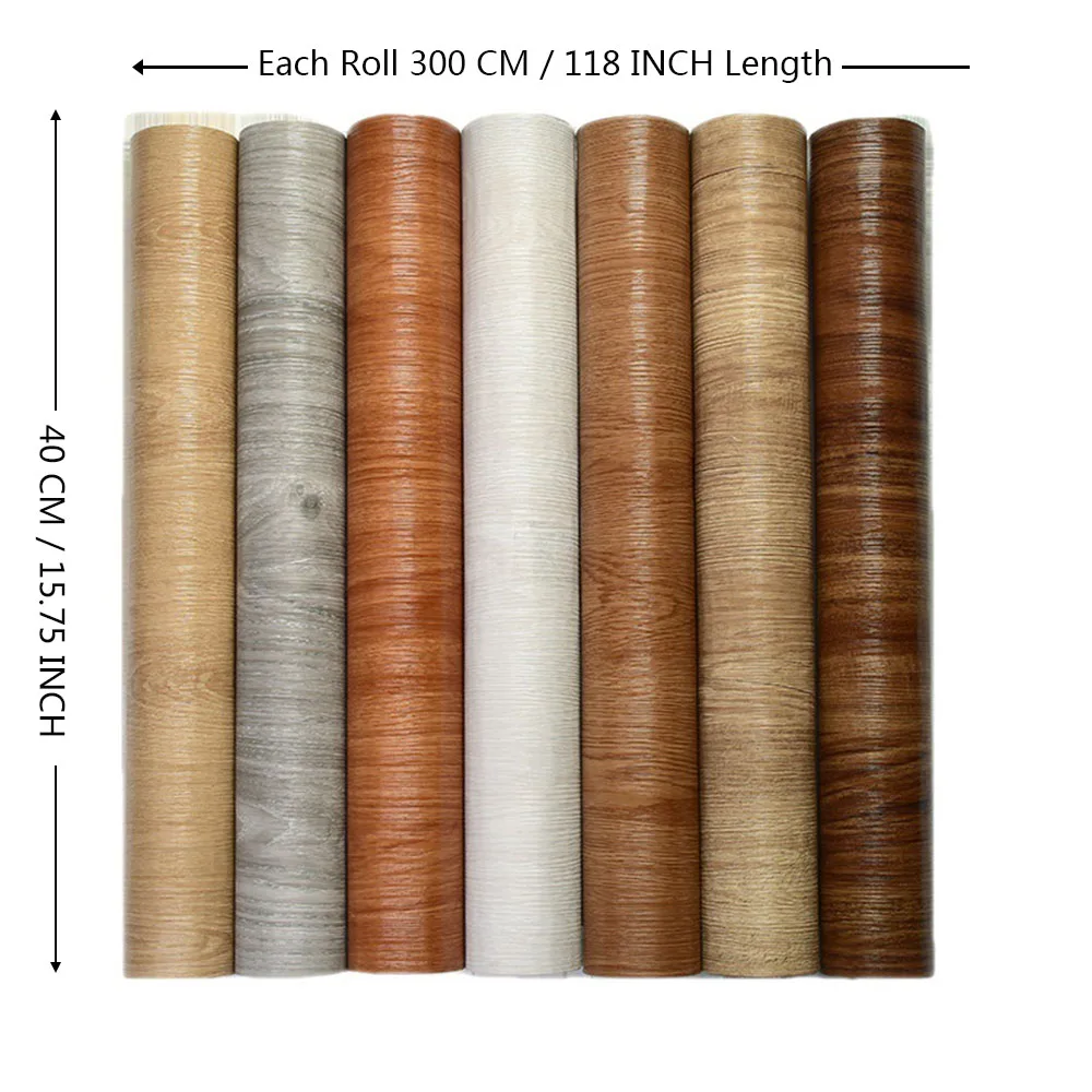 3D Retro Wood Grain Floor Wall Sticker 40cmx300cm - Image 6