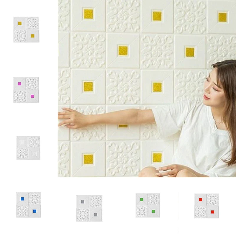 3D Tile Brick Wall Sticker - Image 9