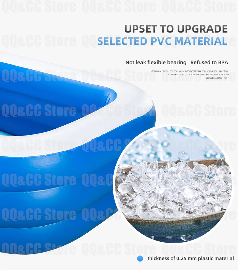 3M/2.6/2M Large Inflatable Swimming Pool - Image 11