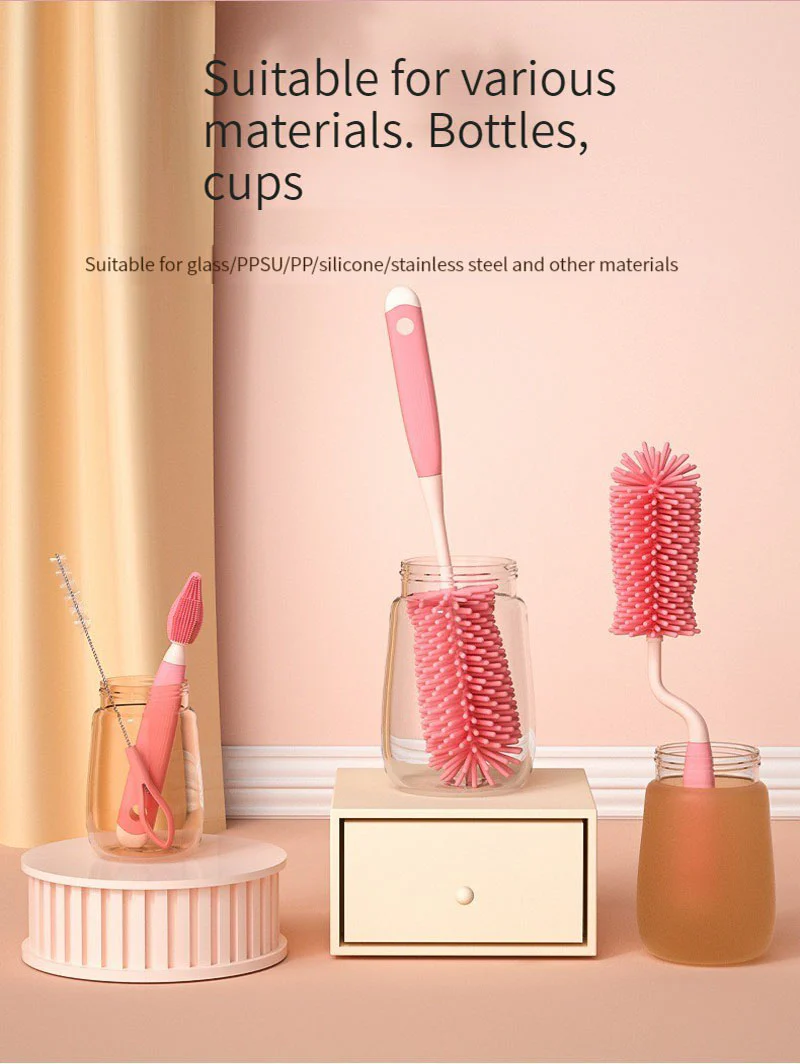 3PCS Baby Pacifier Milk Bottle Cleaning Brush - Image 16