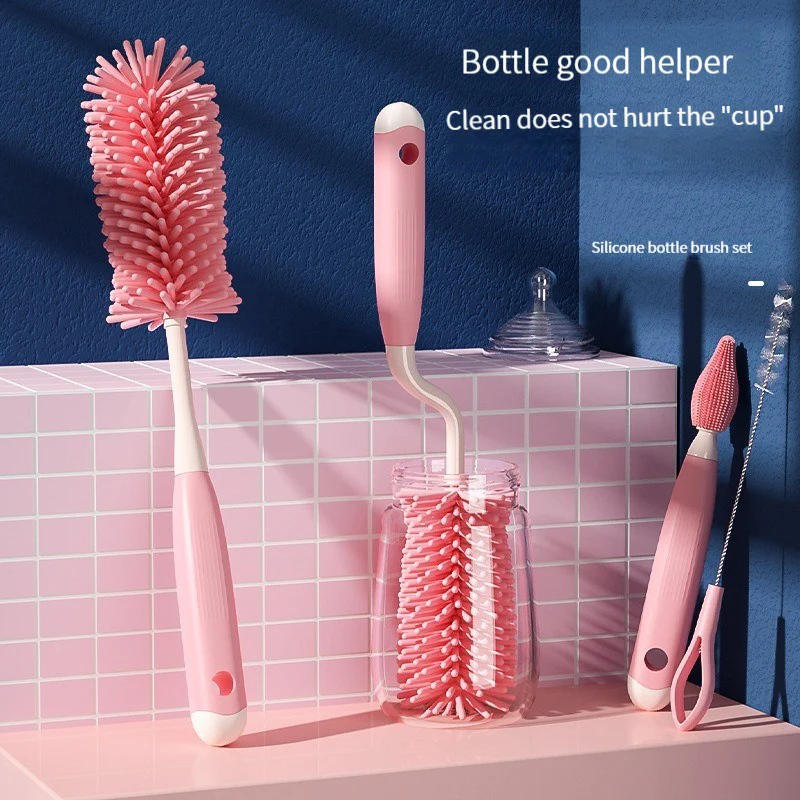 3PCS Baby Pacifier Milk Bottle Cleaning Brush - Image 17