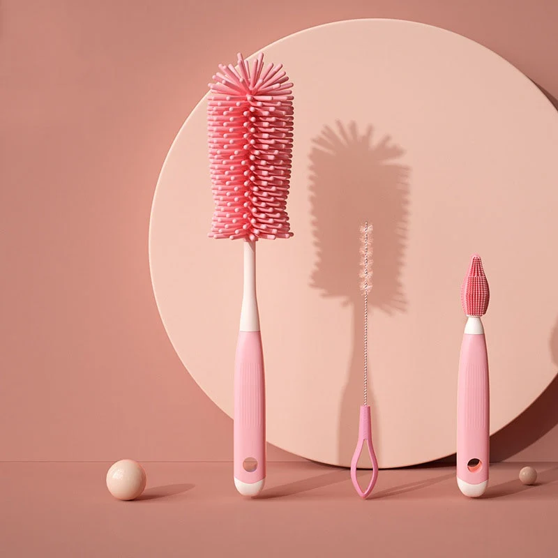 3PCS Baby Pacifier Milk Bottle Cleaning Brush - Image 5