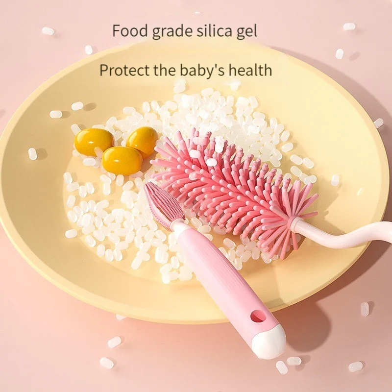 3PCS Baby Pacifier Milk Bottle Cleaning Brush - Image 7
