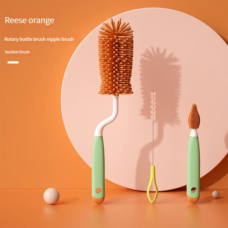 3PCS Baby Pacifier Milk Bottle Cleaning Brush - Image 8