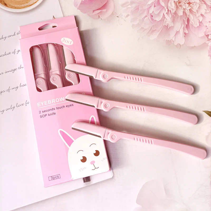 3PCS Foldable Facial Hair Eyebrow Trimmer Shaver - Image 10