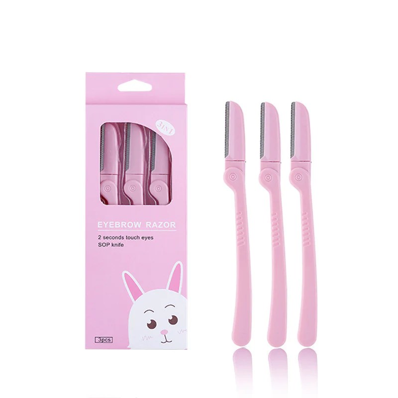 3PCS Foldable Facial Hair Eyebrow Trimmer Shaver - Image 7