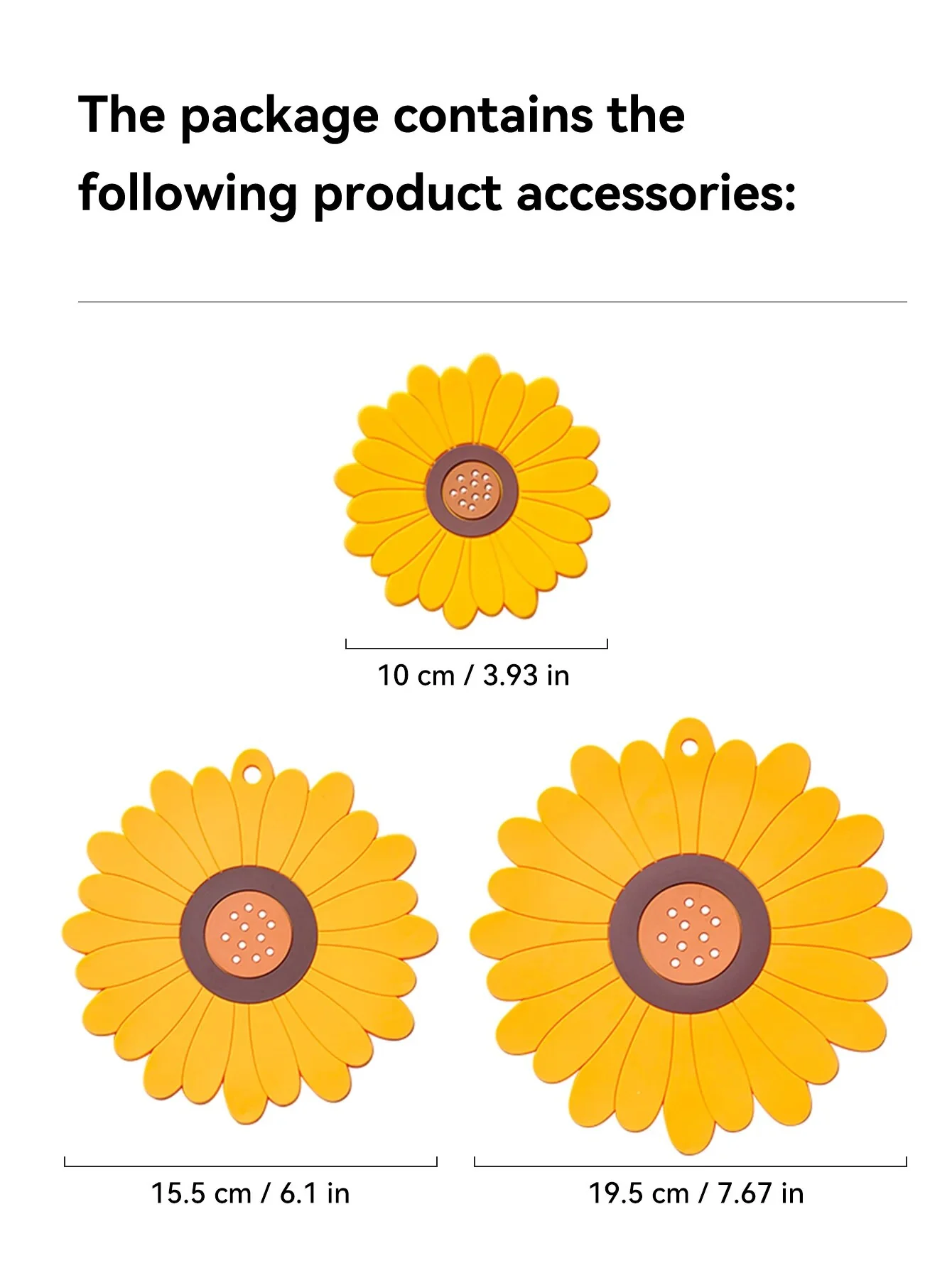 3PCS/Set Sunflower Coasters - Image 7