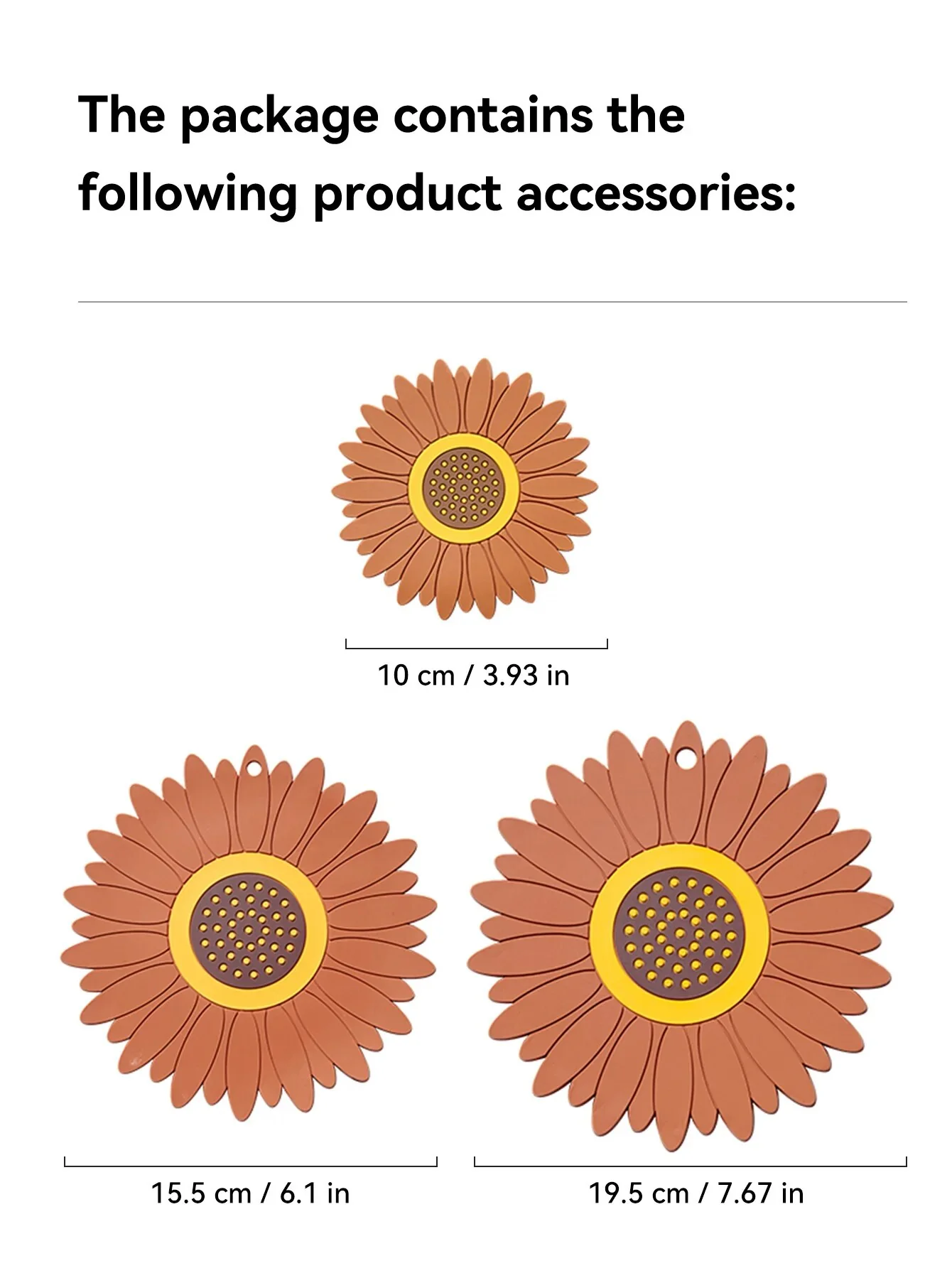 3PCS/Set Sunflower Coasters - Image 8