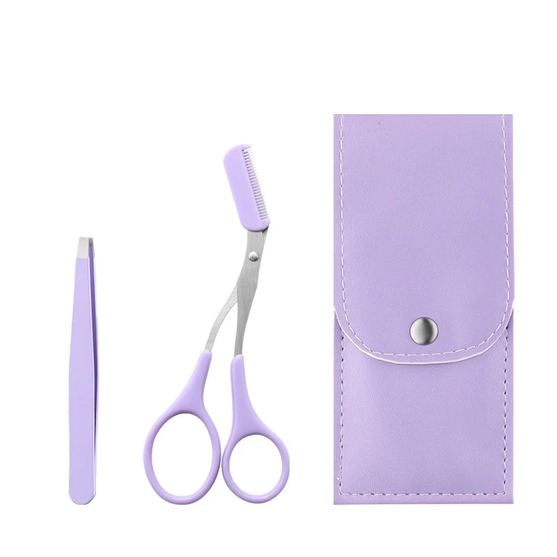 3PCS Stainless Steel Eyebrow Trimming Set - Image 4