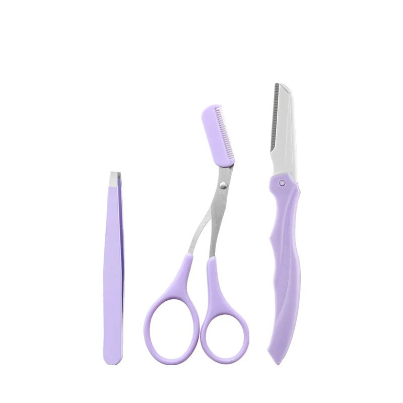 3PCS Stainless Steel Eyebrow Trimming Set - Image 8