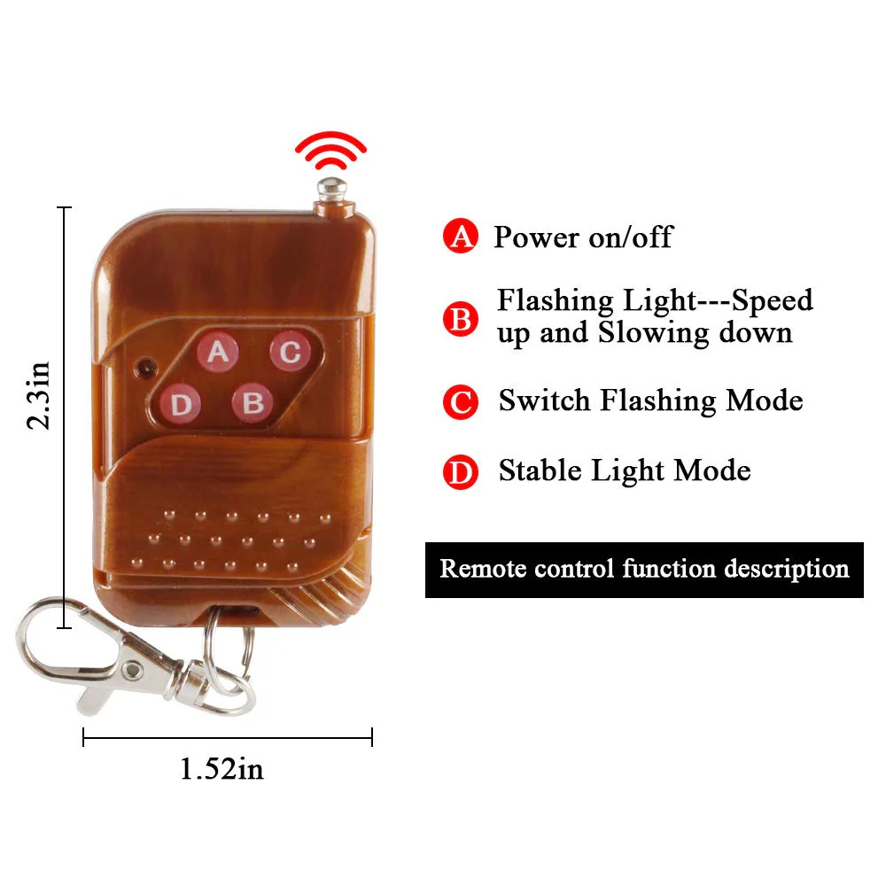 4 In 1 Wireless Remote Control LED Light - Image 17