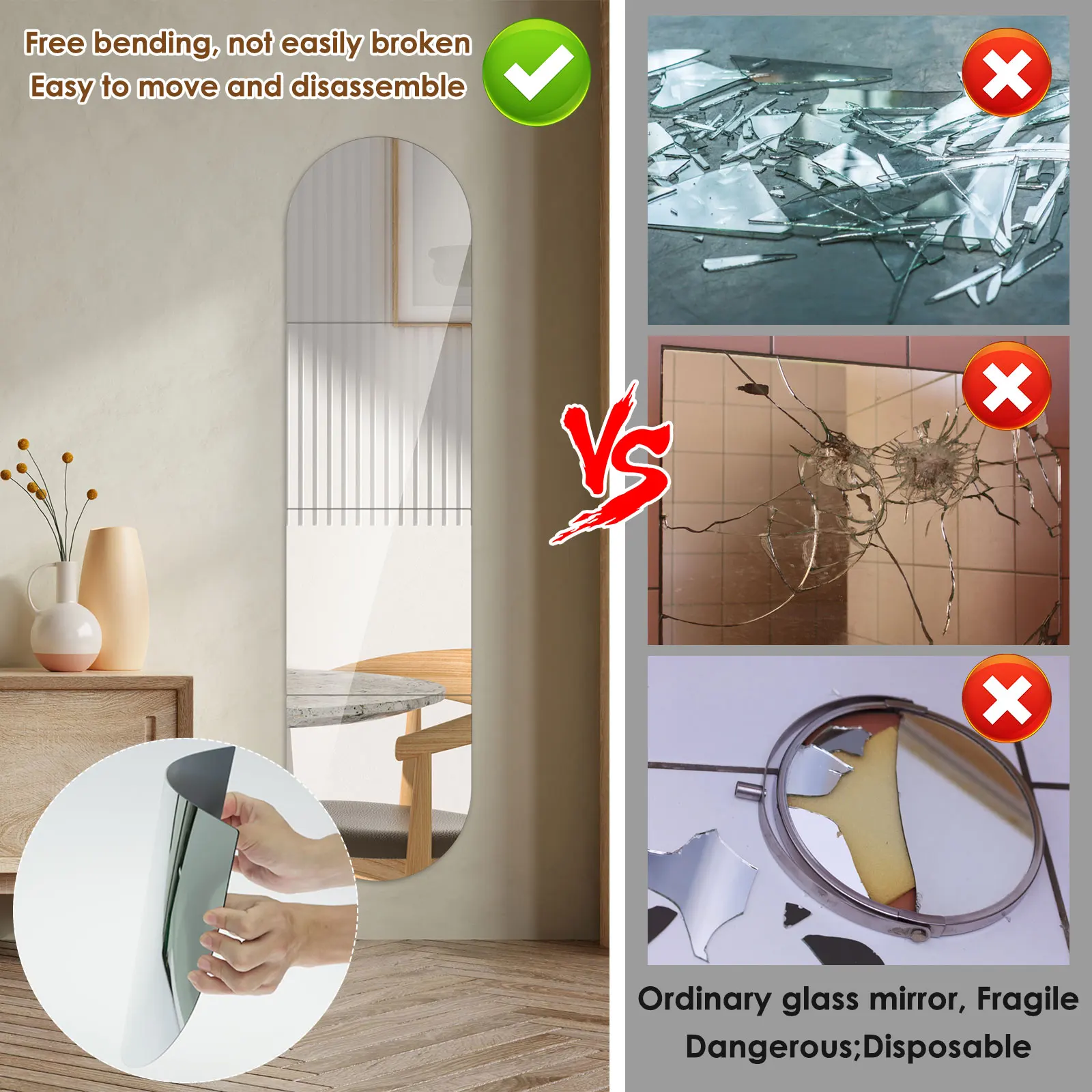 4 PCS Dura Mirror Stickers - Image 5